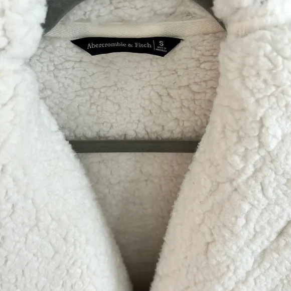 NWOT• Abercrombie &amp; Fitch • Easy Sherpa-Lined Cardigan