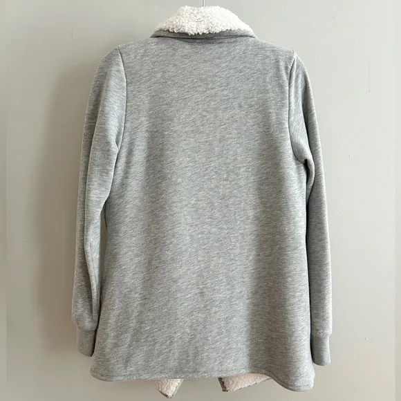 NWOT• Abercrombie &amp; Fitch • Easy Sherpa-Lined Cardigan