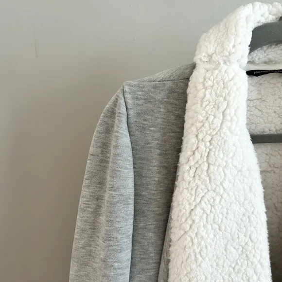 NWOT• Abercrombie &amp; Fitch • Easy Sherpa-Lined Cardigan