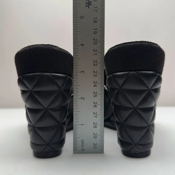NWOT Aerosoles Women’s Pierce Wedge Sandal Soft Leather Slide Black Size 8.5M