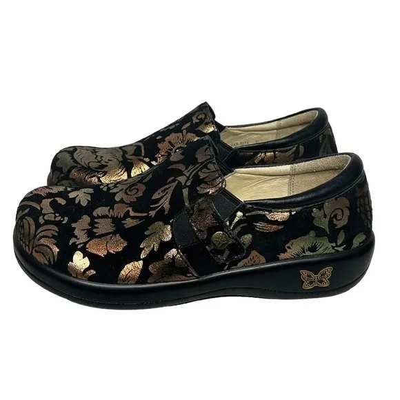 NWOT Alegria Leather Slip-On Shoes With Double Gore Kara Regal Copper