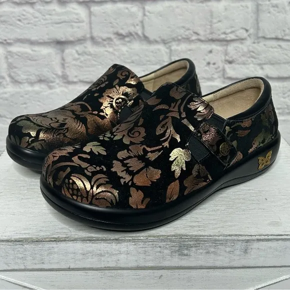 NWOT Alegria Leather Slip-On Shoes With Double Gore Kara Regal Copper