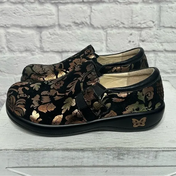 NWOT Alegria Leather Slip-On Shoes With Double Gore Kara Regal Copper