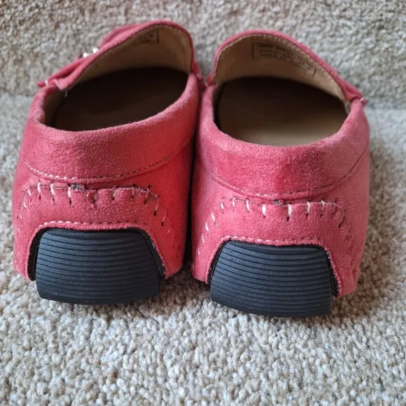 NWOT Amali Walken 2 Mens Salmon Driving Moccasins Horse Bit Size 10.5