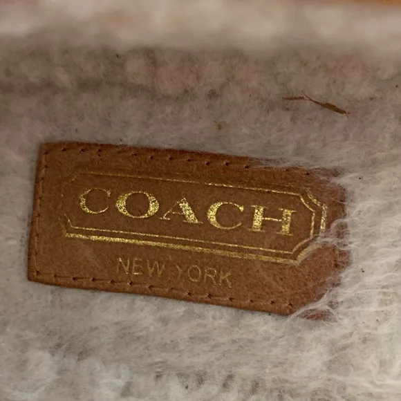 NWOT Coach Anita camel moccasins