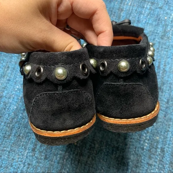 NWOT Coach Roccasin Slip On Sherpa Lined Moccasins