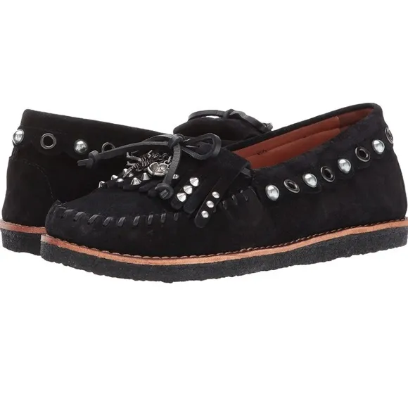 NWOT Coach Roccasin Slip On Sherpa Lined Moccasins