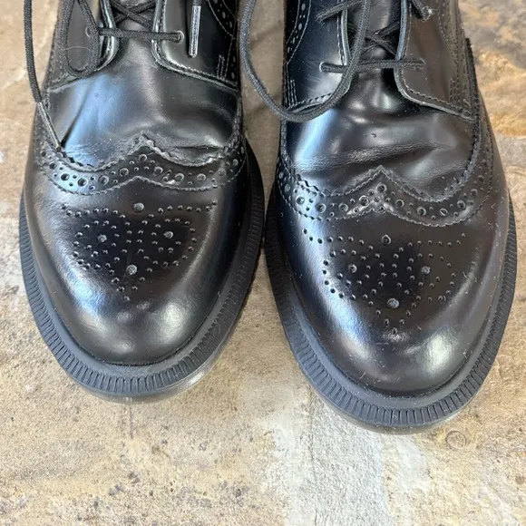 NWOT Dr Martens Delphine Boots Black Leather Women’s Size 8 US 39 EU