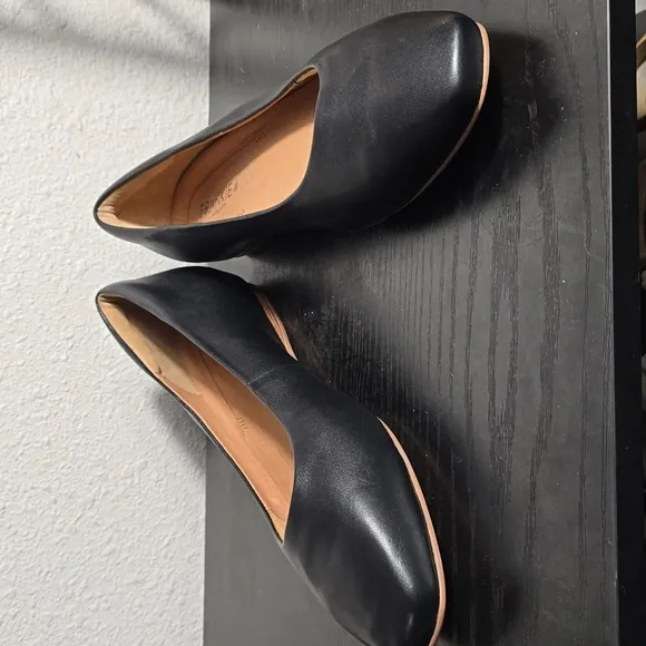 NWOT Frankie 4 Saving Soles Black Leather Ballet Flats Size 13