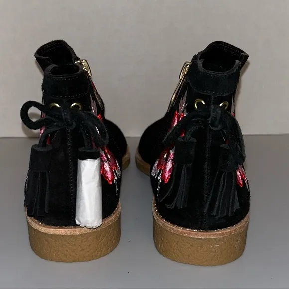 NWOT Kate Spade New York Suede Bellville Flat Ankle Boots Womens Size 8