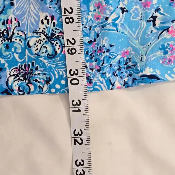 NWOT Lilly Pulitzer Blue Peri Loves NC Kristen Swing Mini Dress Size XS Cotton