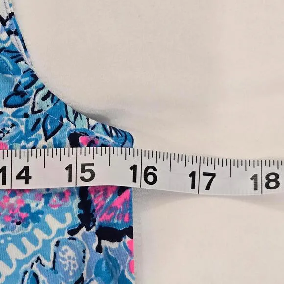 NWOT Lilly Pulitzer Blue Peri Loves NC Kristen Swing Mini Dress Size XS Cotton
