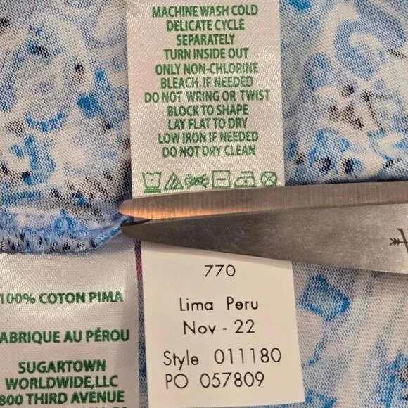 NWOT Lilly Pulitzer Blue Peri Loves NC Kristen Swing Mini Dress Size XS Cotton