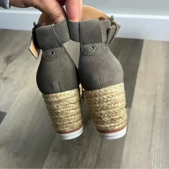 NWOT Marc Fisher Zako Suede Espadrille 6W