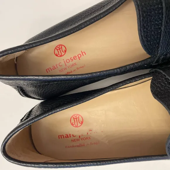 NWOT Marc Joseph New York Union Street Penny Loafer Shoes Black Size 12