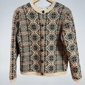 NWOT Orvis 100% New Wool Sweater Classic Cardigan