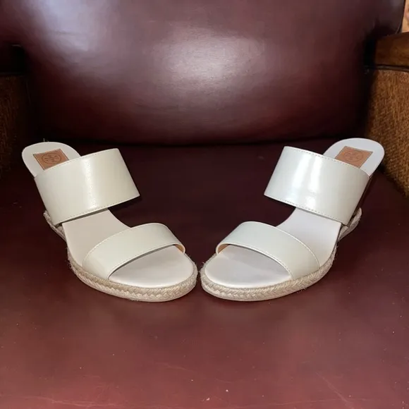 NWOT Tory Burch Raya Wedge Mules Size 7