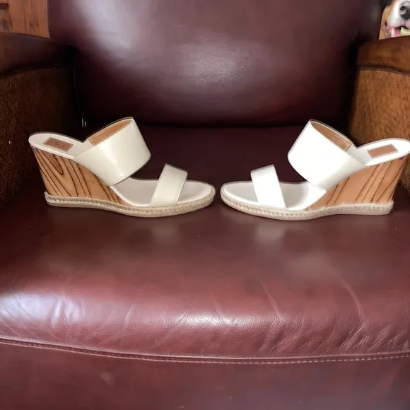 NWOT Tory Burch Raya Wedge Mules Size 7