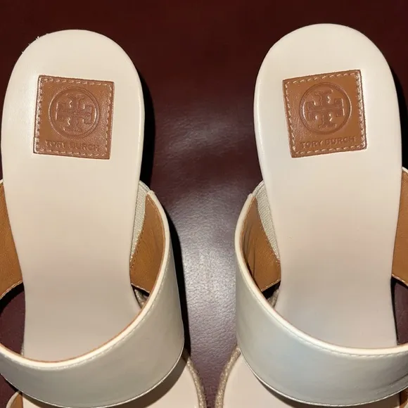 NWOT Tory Burch Raya Wedge Mules Size 7