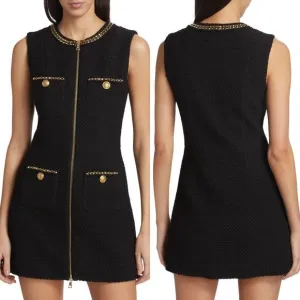 NWT Alice   Olivia Lacchan Tweed Minidress Size 6 $495