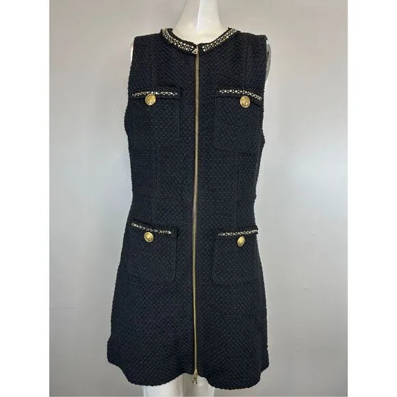 NWT Alice   Olivia Lacchan Tweed Minidress Size 6 $495