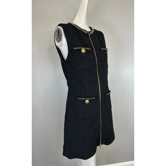 NWT Alice   Olivia Lacchan Tweed Minidress Size 6 $495