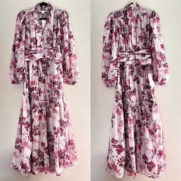 NWT Anthropologie Let Me Be Floral Maxi Dress