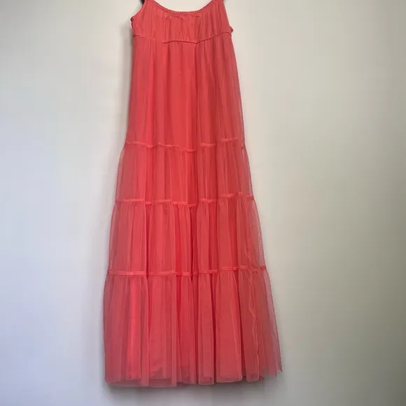NWT Anthropologie MAEVE Tulle Maxi Dress M
