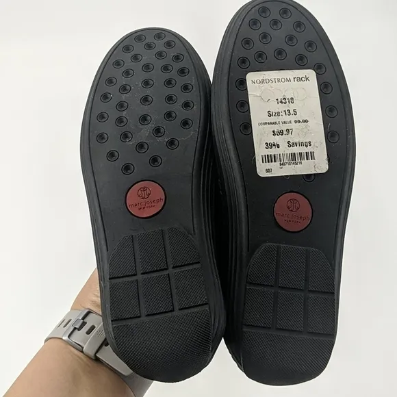 NWT Boys MARC JOSEPH Leather Boat Shoes