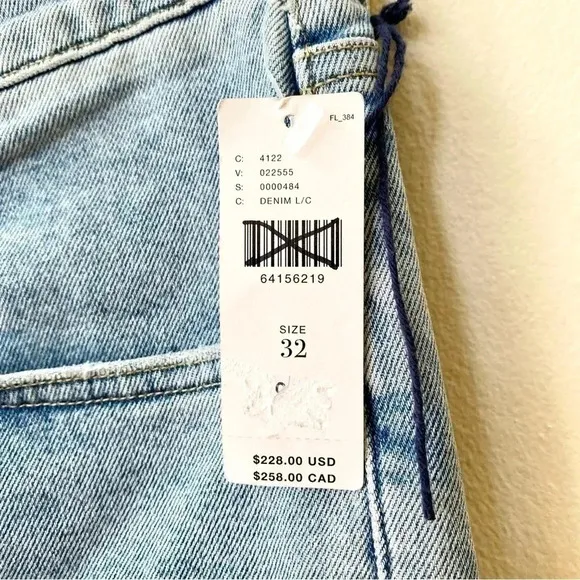 NWT Citizens of Humanity Jolene High Rise Vintage Straight Leg Jeans Blue Jay