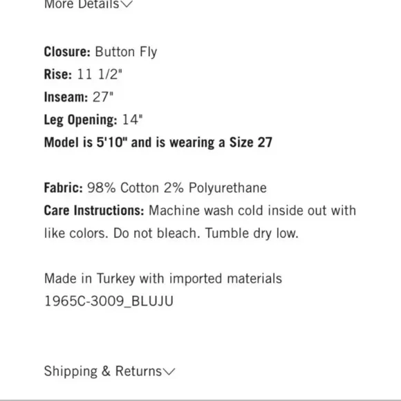 NWT Citizens of Humanity Jolene High Rise Vintage Straight Leg Jeans Blue Jay
