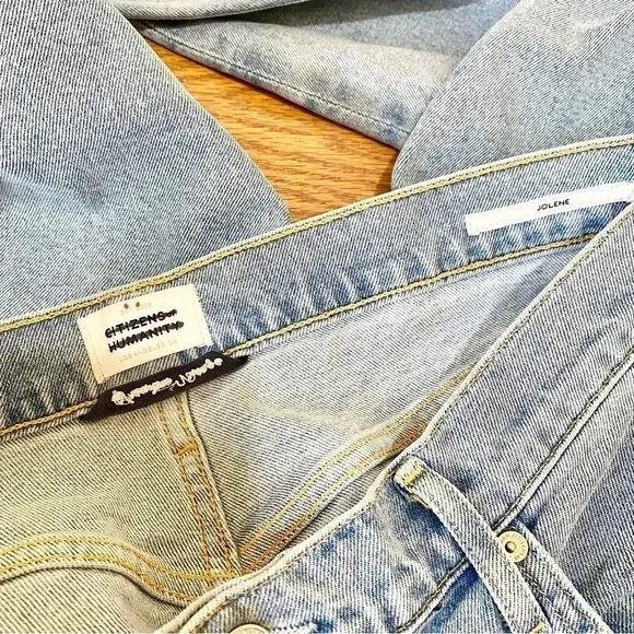 NWT Citizens of Humanity Jolene High Rise Vintage Straight Leg Jeans Blue Jay