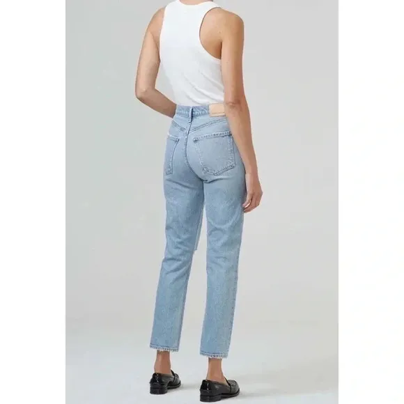 NWT Citizens of Humanity Jolene High Rise Vintage Straight Leg Jeans Blue Jay