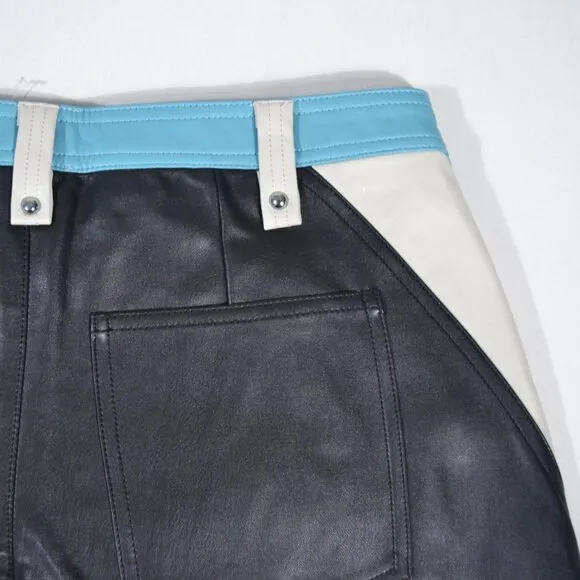 NWT FREE PEOPLE PHOTO FINISH MOTO SHORTS, SZ 8