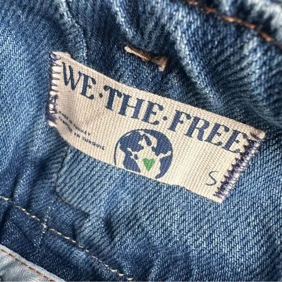 NWT Free People Super Sweeper Wide-Leg High Rise Denim Jeans Women’s Size Small