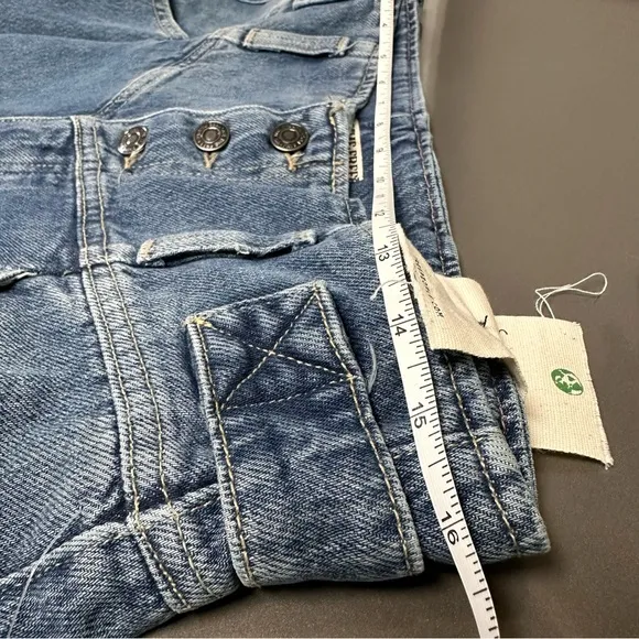 NWT Free People Super Sweeper Wide-Leg High Rise Denim Jeans Women’s Size Small
