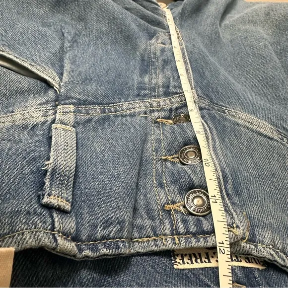 NWT Free People Super Sweeper Wide-Leg High Rise Denim Jeans Women’s Size Small