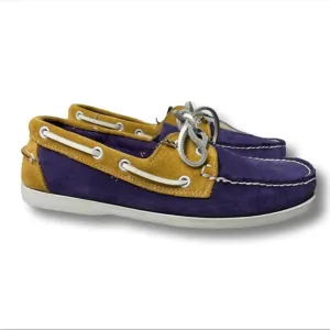 NWT Island Surf Co Suede Leather Dixon Boat Shoe Loafers