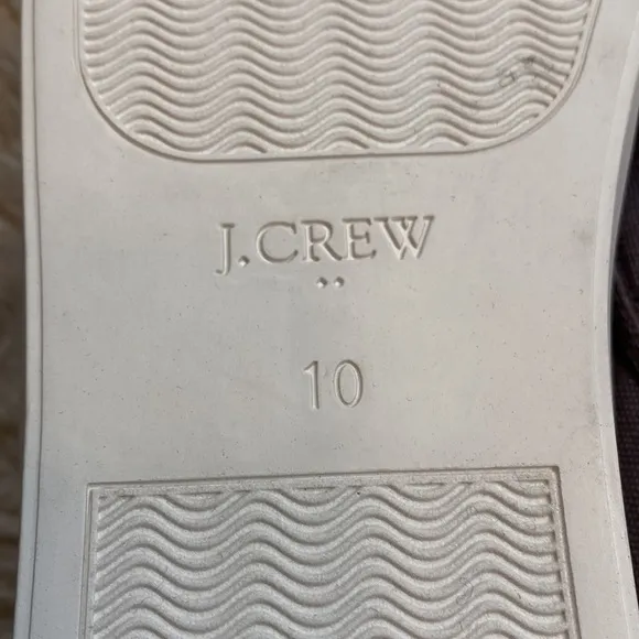 NWT J. Crew Factory Explorer Gray Canvas Slip On Boat Shoes sz 10