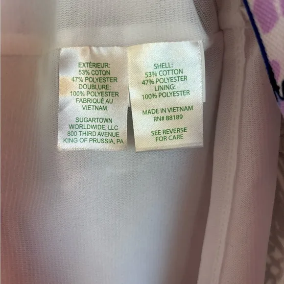 NWT Lilly Pulitzer Gellar Stretch Shift Dress in Purple Iris On The Horizon XL