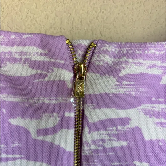 NWT Lilly Pulitzer Gellar Stretch Shift Dress in Purple Iris On The Horizon XL