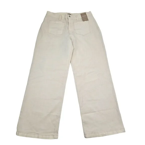 NWT Madewell The Perfect Vintage Wide Leg Patch Pocket Jeans Size 32
