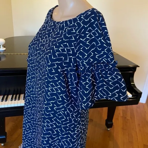 NWT Minimalist Spring Summer Banana Republic Puff Sleeves Shift Dress