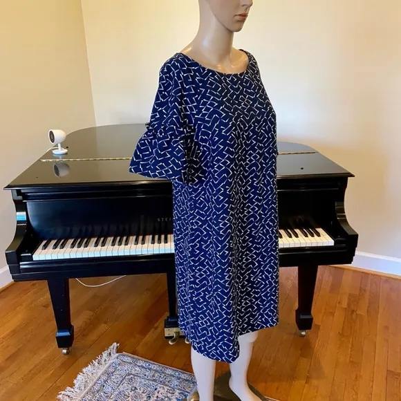 NWT Minimalist Spring Summer Banana Republic Puff Sleeves Shift Dress