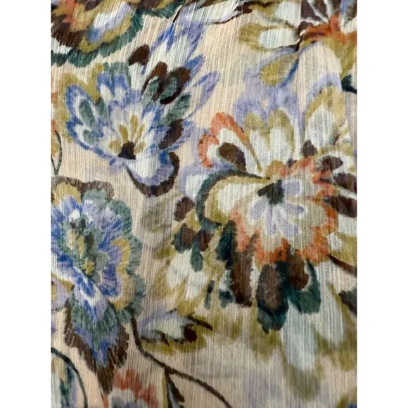 NWT Misa Los Angeles Kayla Dress Floral Chiffon Split-Neck Mini XS