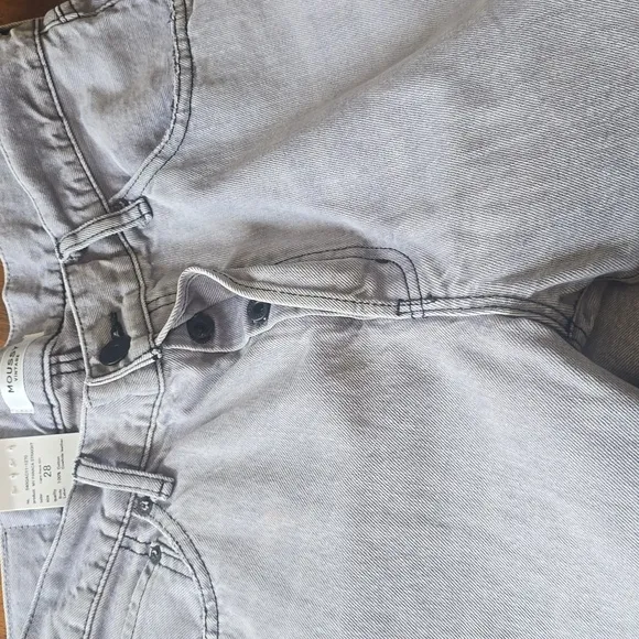 NWT MOUSSY Vintage Panaca Straight Jeans in Light Black