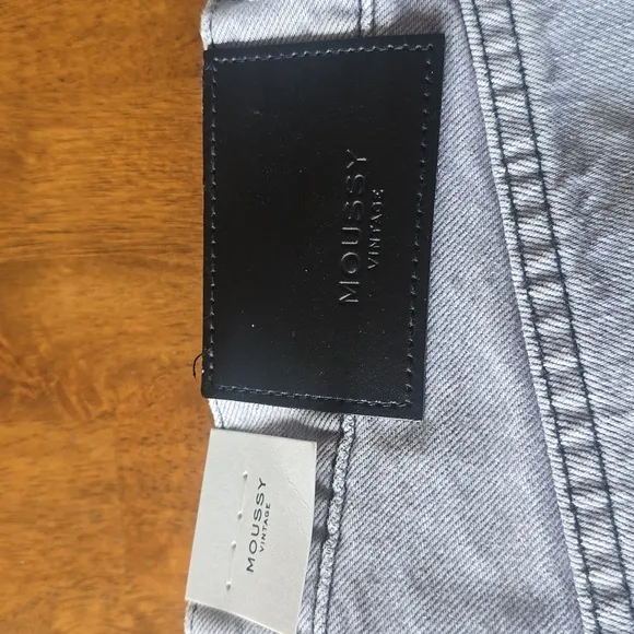 NWT MOUSSY Vintage Panaca Straight Jeans in Light Black