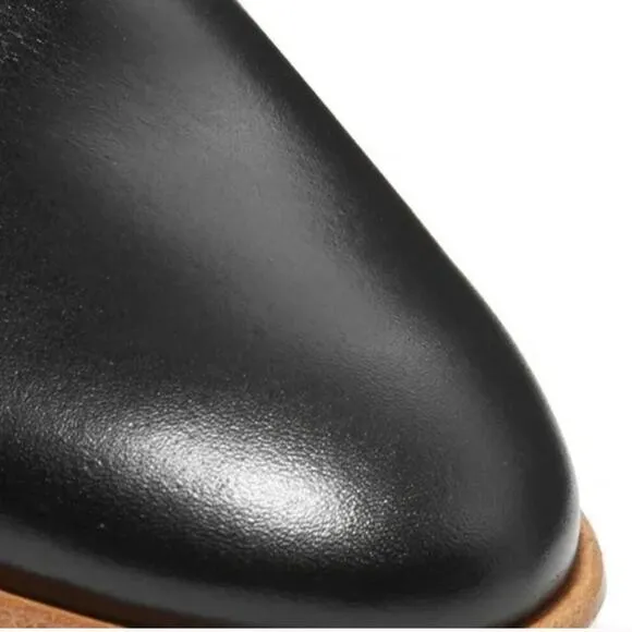 NWT Rag &amp; Bone Audrey Black Leather Lace-Up Oxford Shoes Size 6 (36)