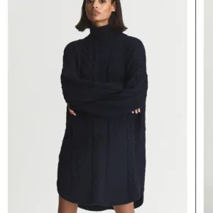 NWT Reiss Laura Navy Blue Cable Knit Tunic Sweater Dress