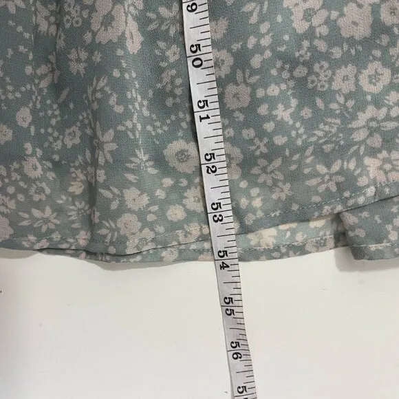 NWT Saltwater Luxe Women's Green Arden Midi Dress In Dove Antique Floral Size XL
